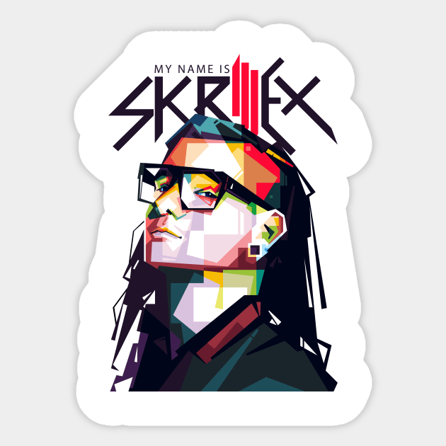 Skrillex Pop Art Sticker by dsatrio99